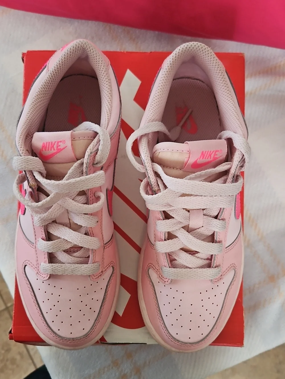 💕Pink Nike Dunk Low
